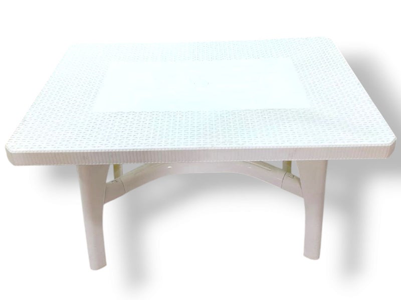 خورشيد للبلاستيك ترابيزة بلاستيكية شهرزاد رتان من خورشيد بلاست للبلاستيك - أبيض - Image 1